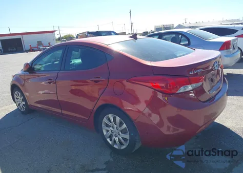 2012 Hyundai Elantra Gls (Ulsan Plant) z USA, uszkodzony, nr VIN KMHDH4AE3CU252278